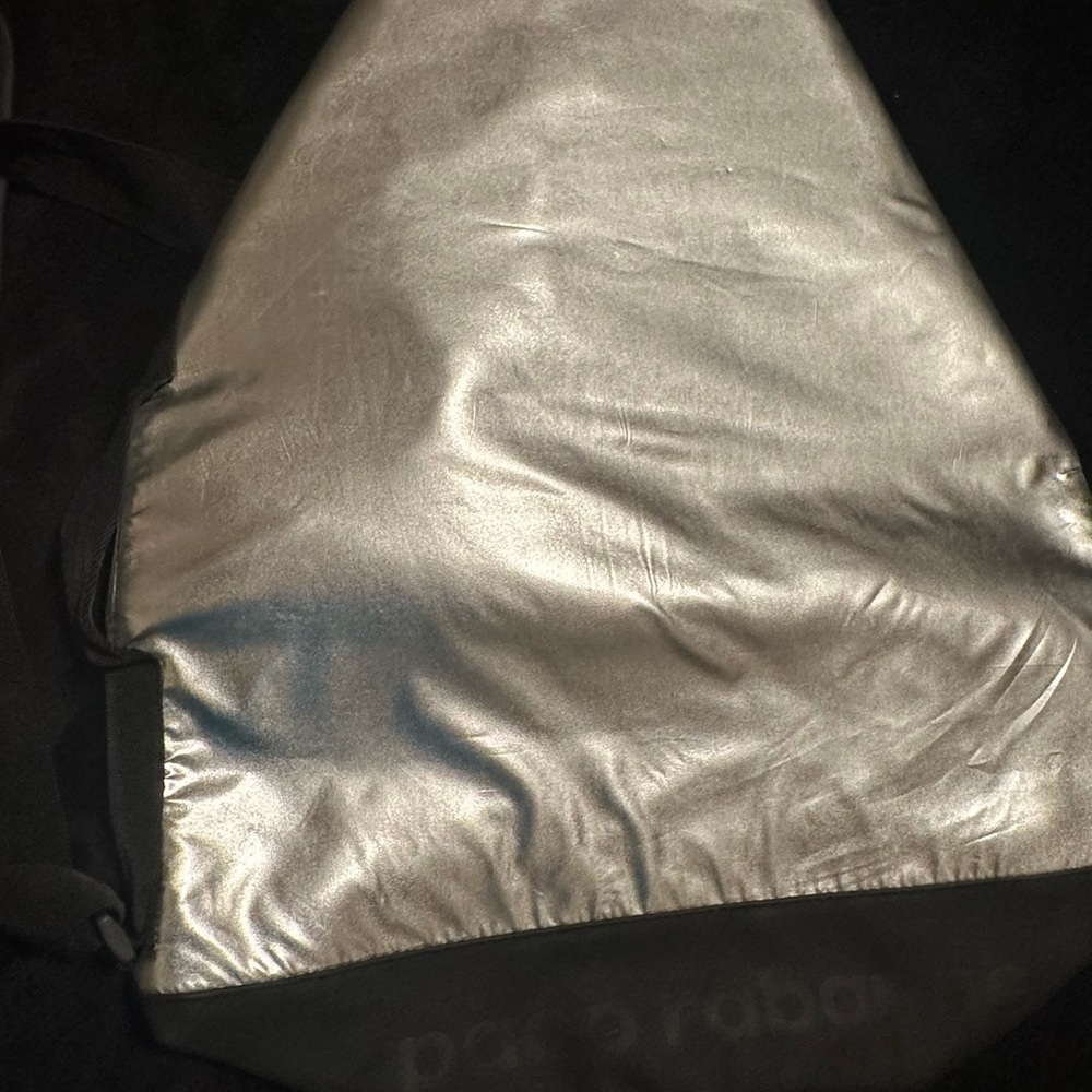 Paco Rabanne Shiny Silver Backpack